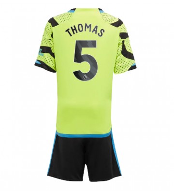 Arsenal Thomas Partey #5 Koszulka Wyjazdowych Dziecięca 2023-24 Krótki Rękaw (+ Krótkie spodenki)
